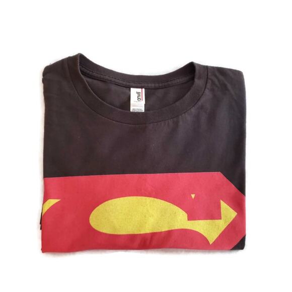 Anvil Men's Dark Gray Graphic Short Sleeve Tee Shirt Large - Picture 3 of 5